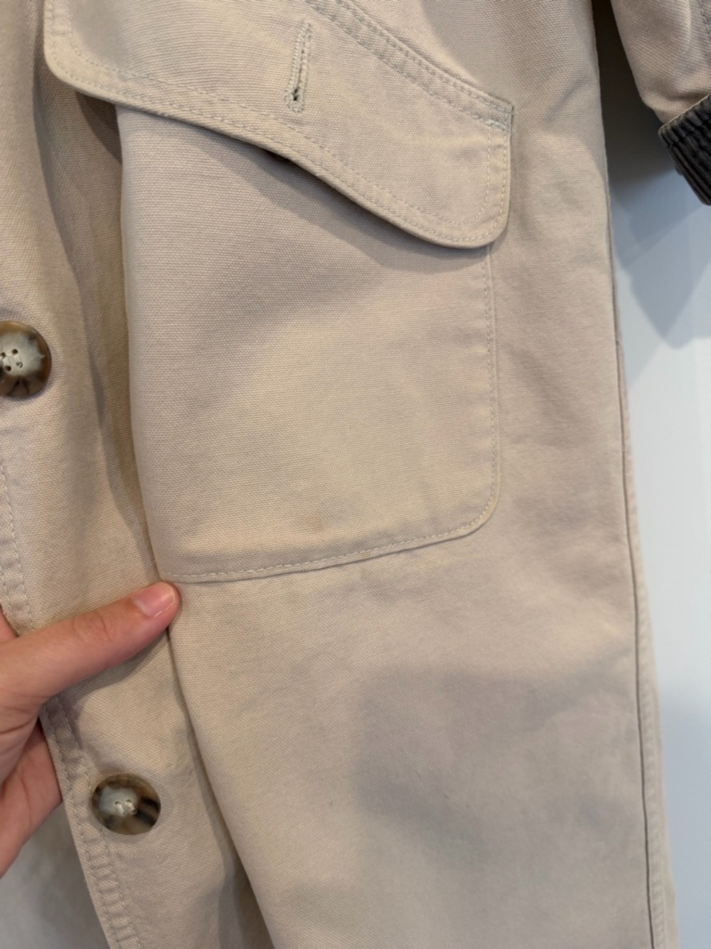 LL Bean Long Barn Coat Vintage Classic Removable Wool Lining Women’s Medium - Picture 4 of 14